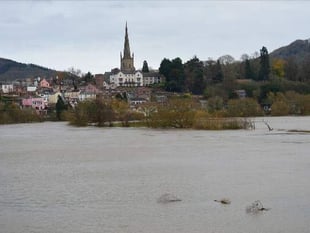 River Wye flood warning from Met Office