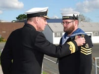 Ross sailor awarded for loyal service