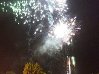 Record crowds enjoy bonfire and fireworks