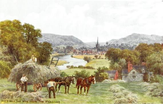 Questions about an old Ross-on-Wye postcard