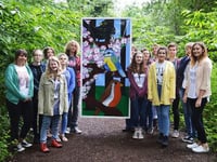 Windows made by Forest students give RSPB reserve a natural lightshow