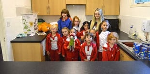 Making the most of their new kitchen at Ross-on-Wye Scout and Guide HQ