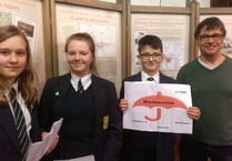 Students visit Newent Town Council in pioneering dementia initiative