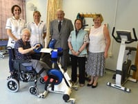 A Ross-on-Wye Town Councillor gives the hospital a boost