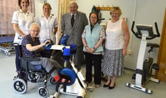 A Ross-on-Wye Town Councillor gives the hospital a boost