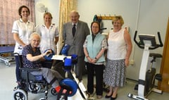 A Ross-on-Wye Town Councillor gives the hospital a boost