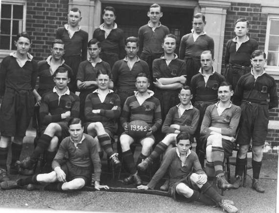 Ross Grammar School's rugby team in 1935