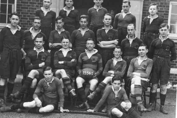 Ross Grammar School's rugby team in 1935