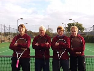 Windy weather for Goodrich Ladies first Winter League match