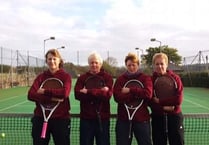 Windy weather for Goodrich Ladies first Winter League match