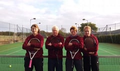 Windy weather for Goodrich Ladies first Winter League match