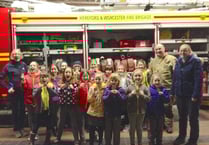 Brownies' exciting visit to Ross Fire Station
