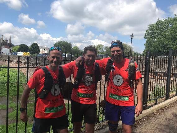 Trio complete the gruelling Marathon Des Salmon challenge