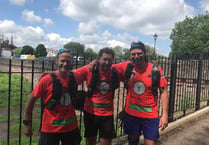 Trio complete the gruelling Marathon Des Salmon challenge