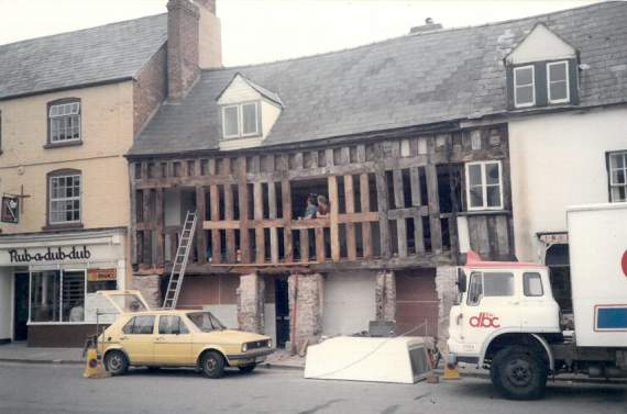 The building in Brookend Street undergoing renovation