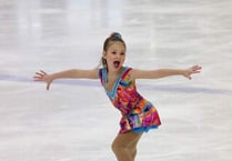 Proud dad looking for support for ice skating daughter
