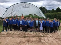 Ashfield pupils enjoy strawberry farm tour