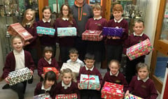 Gorsley pupils contribute to shoebox appeal