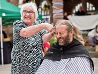 Mum over moon as mayor braves shave