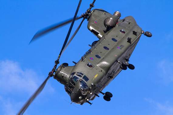 A Chinook like the one used by by the SAS