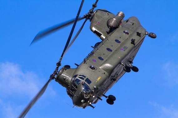 A Chinook like the one used by by the SAS