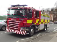 Horses rescued as trailer overturns 