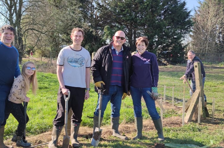 Volunteers planted more than 400 saplings over the weekend for the Queen’s platinum jubilee.