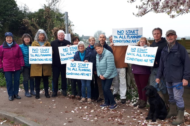 Hawthrone Field walk protesters