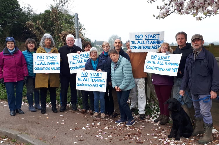 Hawthrone Field walk protesters