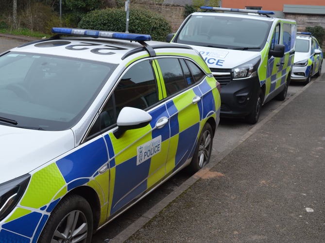 West Mercia Police police cars