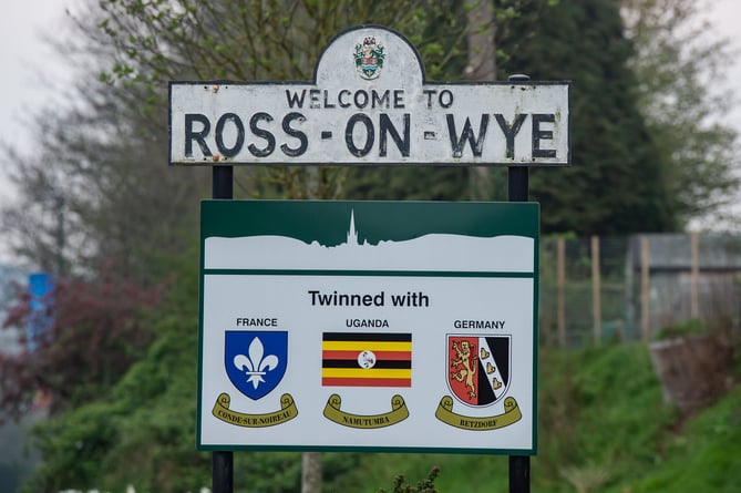 GV of Ross-on-Wye, Herefordshire, April 8, 2019.  A teen mum was arrested on suspicion of murdering her newborn baby after the totâs body was dumped in a WHEELIE BIN, neighbours have revealed.  See SWNS story SWMDmurder.  In another tragic twist, friends confirmed the infant's grandfather suffered a fatal heart attack a week before the baby's death. Shocked residents living in Ross-on-Wye, Herefordshire, say the 15-year-old mum lived at the property with her parents.  