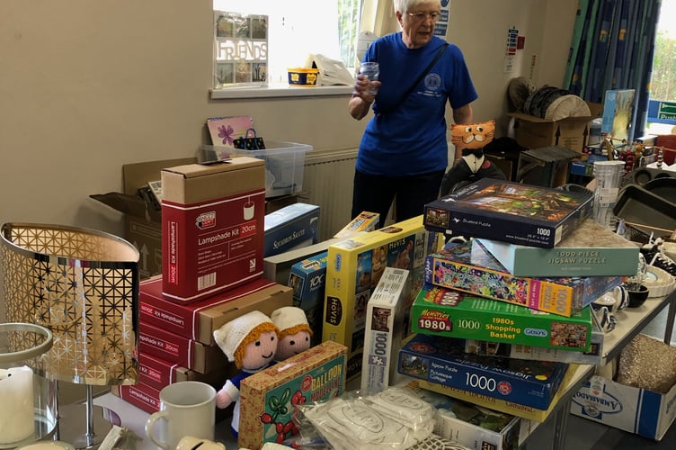The Friends of Ross Community Hospital bric-a-brac sale.