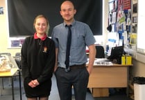 Ukrainian student inspires school speaking about war experience