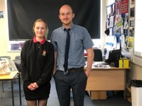Ukrainian student inspires school speaking about war experience