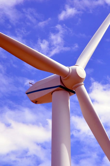 Stock image of a wind turbine