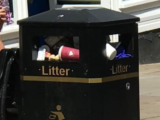Bins at several places in Ross have been reported as overflowing.