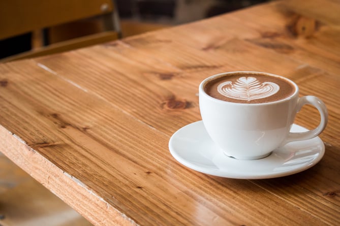 A cup of coffee, stock image.