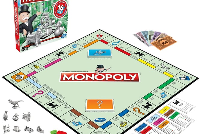 A monopoly boardgame set