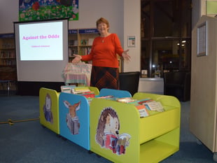 Children’s library corner receives new book boxes