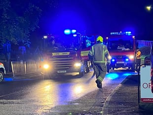 Rescue services race to reports of man in river