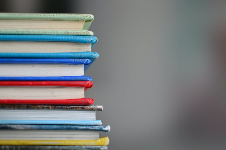 School books stock image