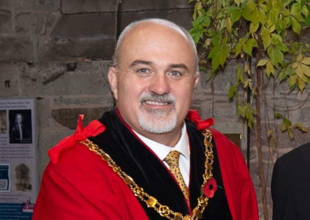 Mayor of Ross-on-Wye Cllr Ed O’Driscoll
