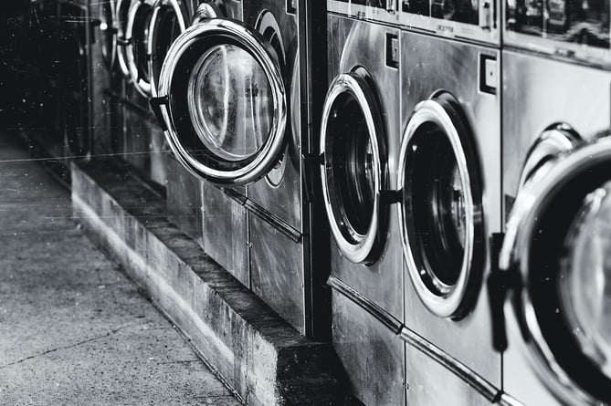 A stock photo of a washing machine.