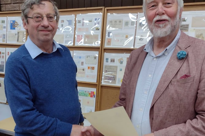 David and Greg: Hereford and Mid Wales Philatelic Society 