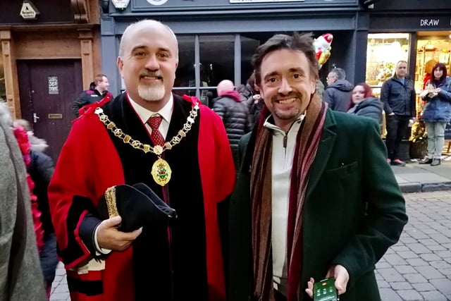 TV star Richard Hammond lights up biggest ever Ross Christmas Fayre