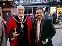 TV star Richard Hammond lights up biggest ever Ross Christmas Fayre