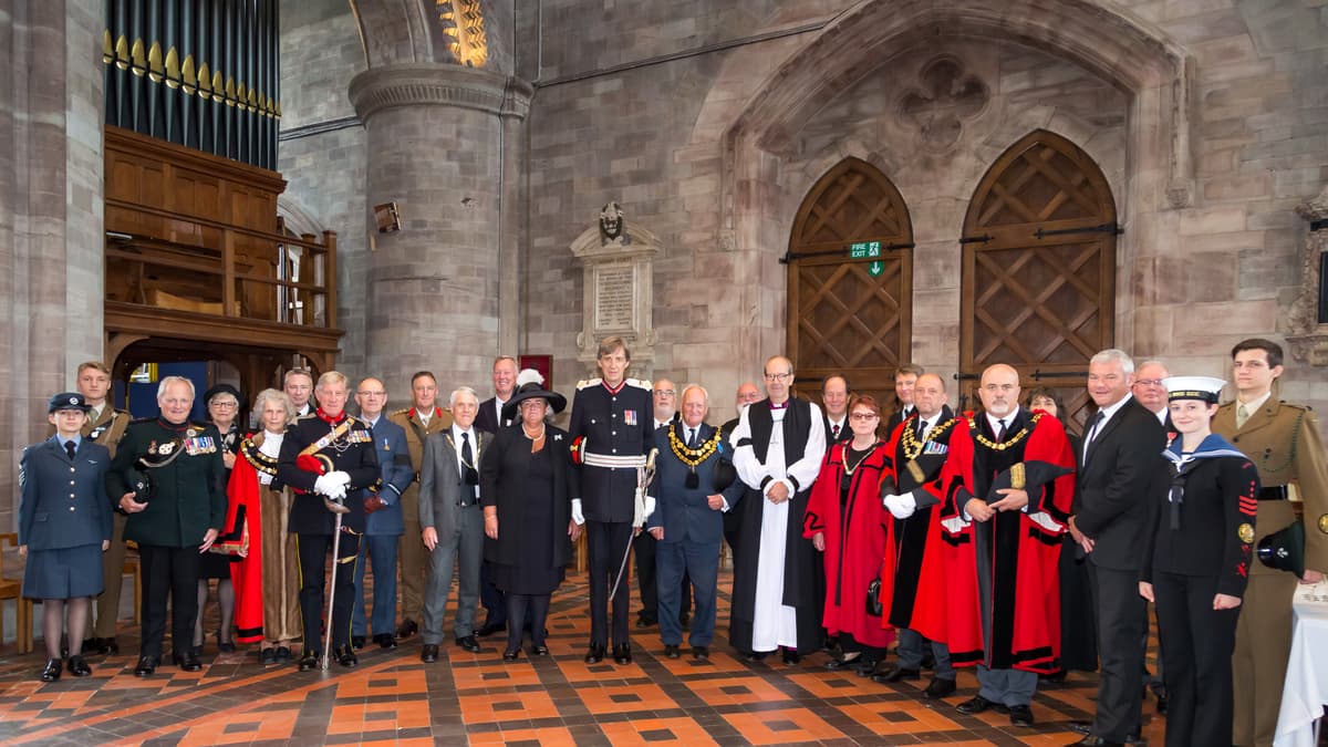 A rare meeting of the lord lieutenant, high sheriff, most of deputy