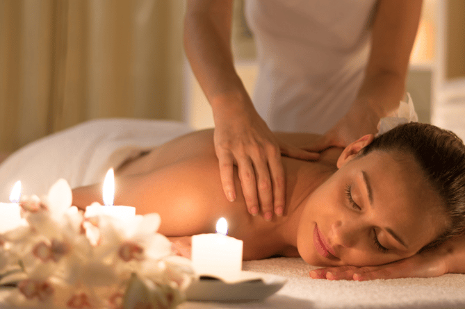 Massage stock image
