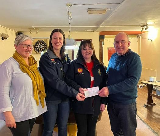 A CHRISTMAS draw held by Ross Rugby Club raised a bumper £300 for a volunteer group whose members respond to medical emergencies in and around the town