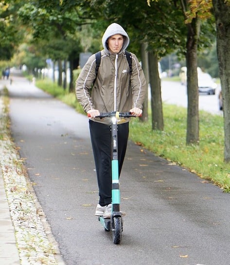 E-scooter stock image